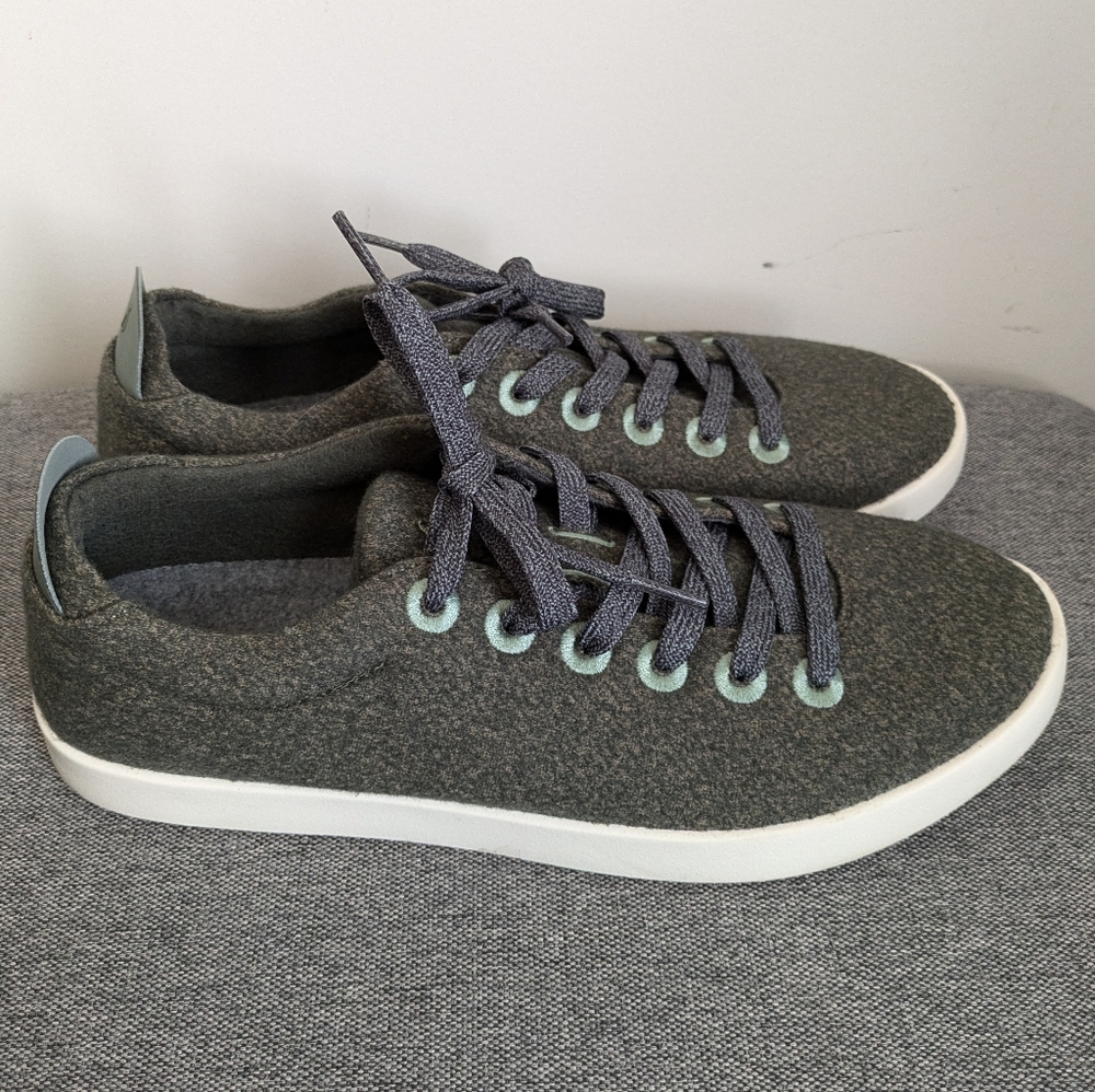 AllBirds Gray White Piper Merino Wool Women's Size 11 Sneakers Shoes - Picture 15 of 16